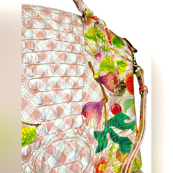 Brahmin NWT Large Duxbury Fruit Salad Ombré Melbourne Leather Purse Bag (P042) - Picture 4 of 15